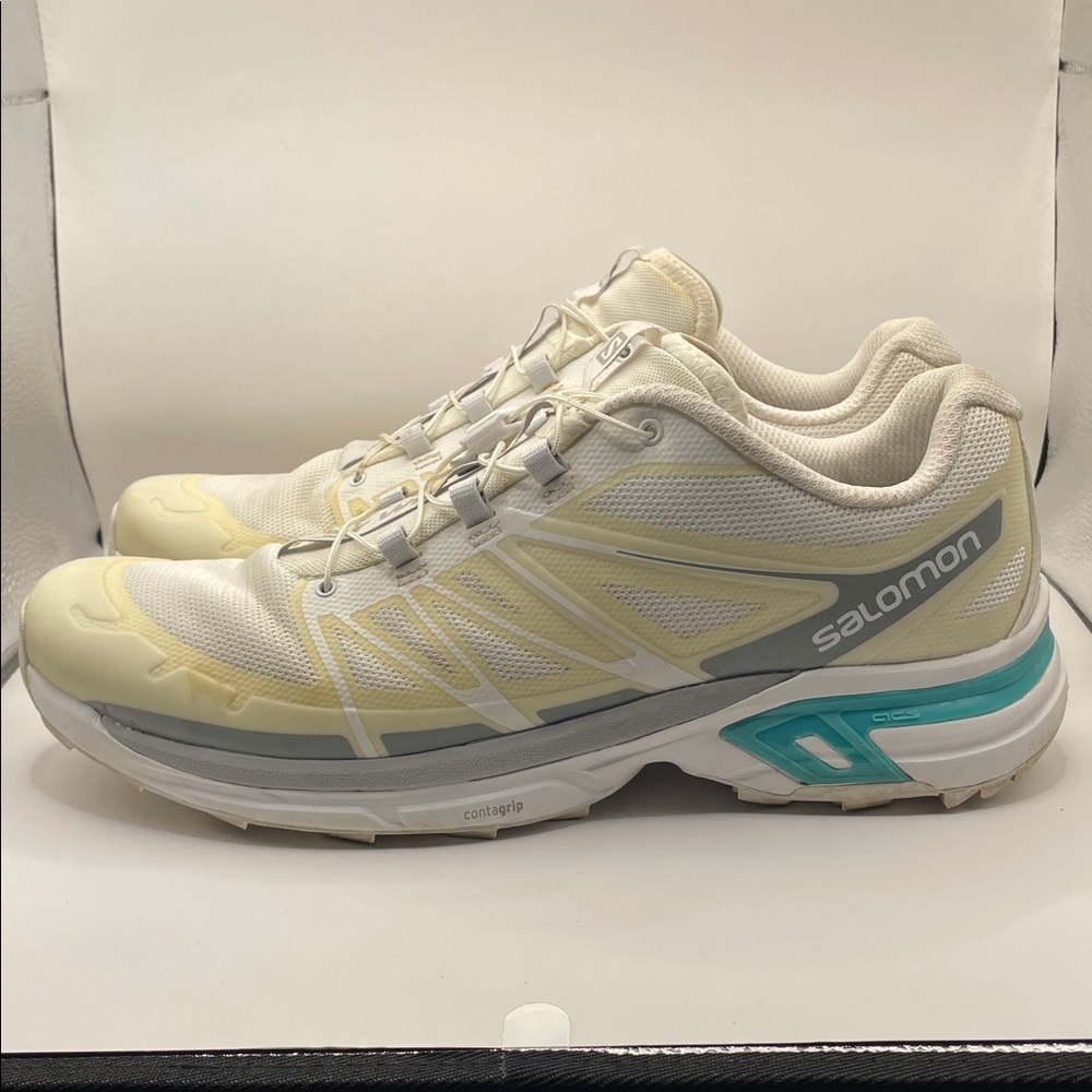 Salomon - X-Wing 2 Outdoor Hiking Shoes - White / Yellow - 10.5